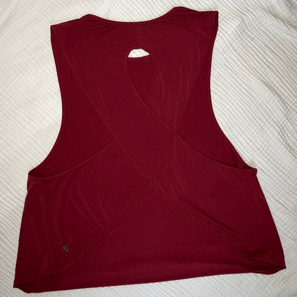 BuffBunny Maroon Workout Tank XXL - Picture 3 of 6